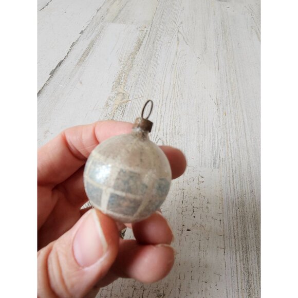 Antique glass grapes raspberry ball blue ornament Xmas tree set - Picture 9 of 11